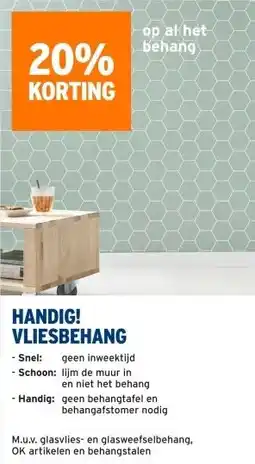 GAMMA op al het behang HANDIG! VLIESBEHANG aanbieding