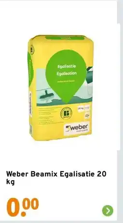 GAMMA Weber Beamix Egalisatie 20 kg aanbieding