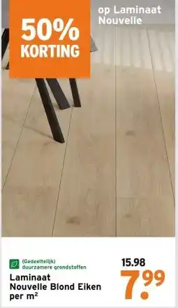 GAMMA Laminaat Nouvelle Blond Eiken aanbieding