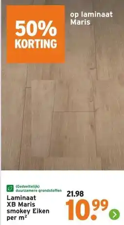 GAMMA Laminaat XB Maris smokey Eiken aanbieding