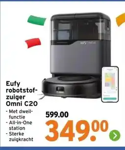 GAMMA Eufy robotstof- zuiger Omni C20 aanbieding