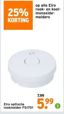 GAMMA Elro optische rookmelder aanbieding