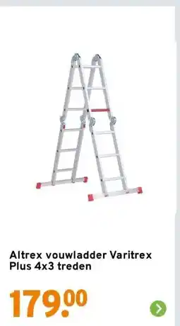 GAMMA Altrex vouwladder Varitrex Plus 4x3 treden aanbieding