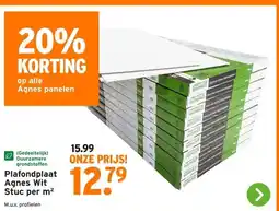 GAMMA Plafondplaat Agnes Wit Stuc aanbieding
