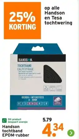 GAMMA Handson tochtband EPDM-rubber aanbieding