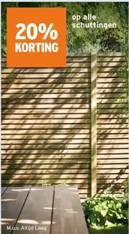 GAMMA op alle schuttingen aanbieding