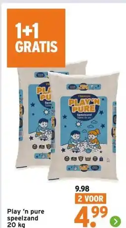 GAMMA Play 'n pure speelzand aanbieding