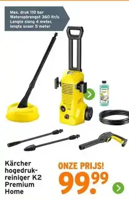 GAMMA Kärcher hogedruk- reiniger K2 Premium Home aanbieding