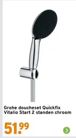 GAMMA Grohe doucheset Quickfix Vitalio Start 2 standen chroom aanbieding