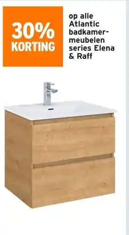 GAMMA op alle Atlantic badkamer- meubelen series Elena & Raff aanbieding