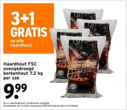 GAMMA Haardhout FSC ovengedroogd berkenhout aanbieding