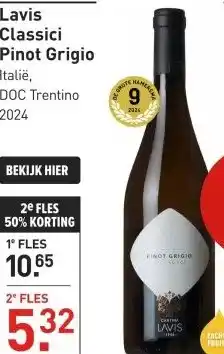 Gall & Gall Lavis Classici Pinot Grigio 75CL aanbieding