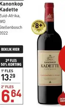 Gall & Gall Kanonkop Kadette 75CL aanbieding