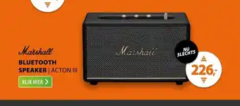 Expert Marshall Acton III speaker BT Zwart aanbieding