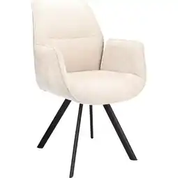 Budget Home Store Eetkamerstoel Jaël met arm Naturel aanbieding