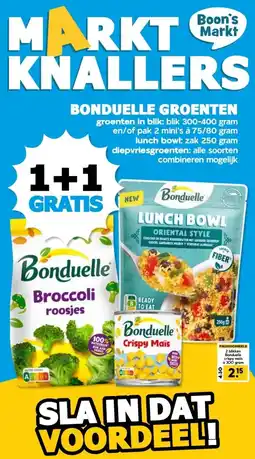 Boon`s Markt BONDUELLE GROENTEN aanbieding