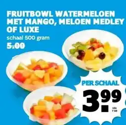 Boon`s Markt FRUITBOWL WATERMELOEN MET MANGO, MELOEN MEDLEY OF LUXE aanbieding