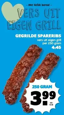 Boon`s Markt GEGRILDE SPARERIBS aanbieding