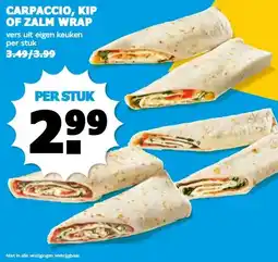 Boon`s Markt CARPACCIO, KIP OF ZALM WRAP aanbieding