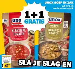 Boon`s Markt UNOX SOEP IN ZAK aanbieding