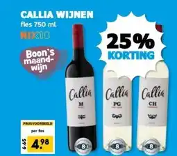 Boon`s Markt CALLIA WIJNEN aanbieding