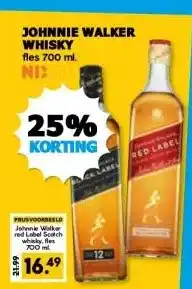 Boon`s Markt JOHNNIE WALKER WHISKY aanbieding