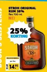 Boon`s Markt STROH ORIGINAL RUM 38% aanbieding