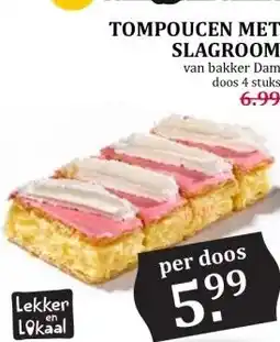 Boon`s Markt TOMPOUCEN MET SLAGROOM aanbieding