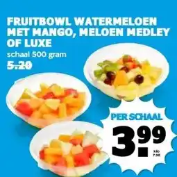 Boon`s Markt FRUITBOWL WATERMELOEN MET MANGO, MELOEN MEDLEY OF LUXE aanbieding