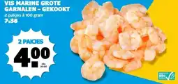 Boon`s Markt VIS MARINE GROTE GARNALEN-GEKOOKT aanbieding