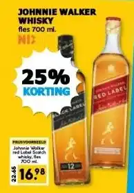 Boon`s Markt JOHNNIE WALKER WHISKY aanbieding