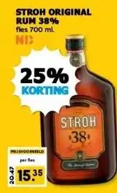 Boon`s Markt STROH ORIGINAL RUM 38% aanbieding