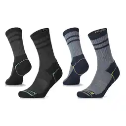 ANWB Lorpen Wool Hike Crew 2-pack sokken Blauw-Grijs aanbieding