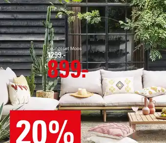 Karwei Loungeset Moos aanbieding