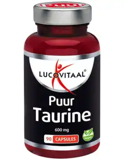 De Online Drogist Lucovitaal Taurine Puur 600mg Capsules aanbieding