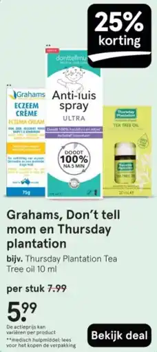 Etos Grahams, Don't tell mom en Thursday plantation aanbieding