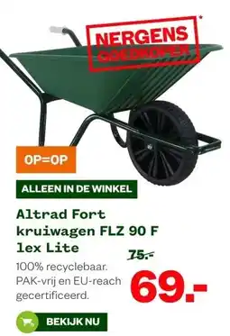 Welkoop Altrad Fort kruiwagen FLZ 90 F lex Lite aanbieding