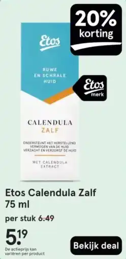 Etos Etos Calendula Zalf aanbieding