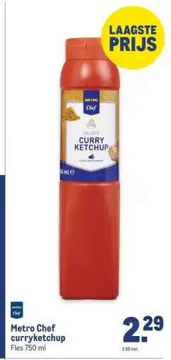 Makro Metro Chef curryketchup aanbieding