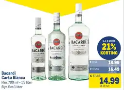 Makro Bacardi Carta Blanca aanbieding