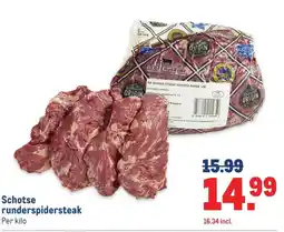 Makro Schotse runderspidersteak aanbieding