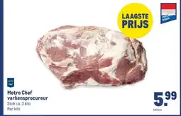 Makro Metro Chef varkensprocureur aanbieding