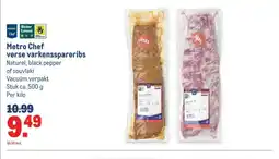 Makro Metro Chef verse varkensspareribs aanbieding