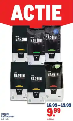 Makro Barzini koffiebonen aanbieding