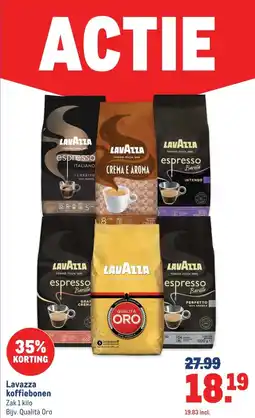 Makro Lavazza koffiebonen aanbieding