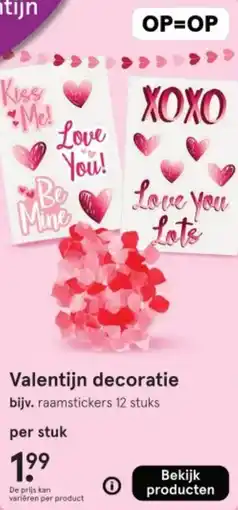 Etos Valentijn decoratie aanbieding