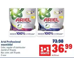 Makro Ariel Professional wasmiddel aanbieding