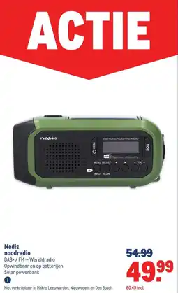 Makro Nedis noodradio aanbieding