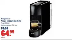 Makro Nespresso Krups capsulemachine aanbieding