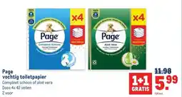 Makro Page vochtig toiletpapier aanbieding